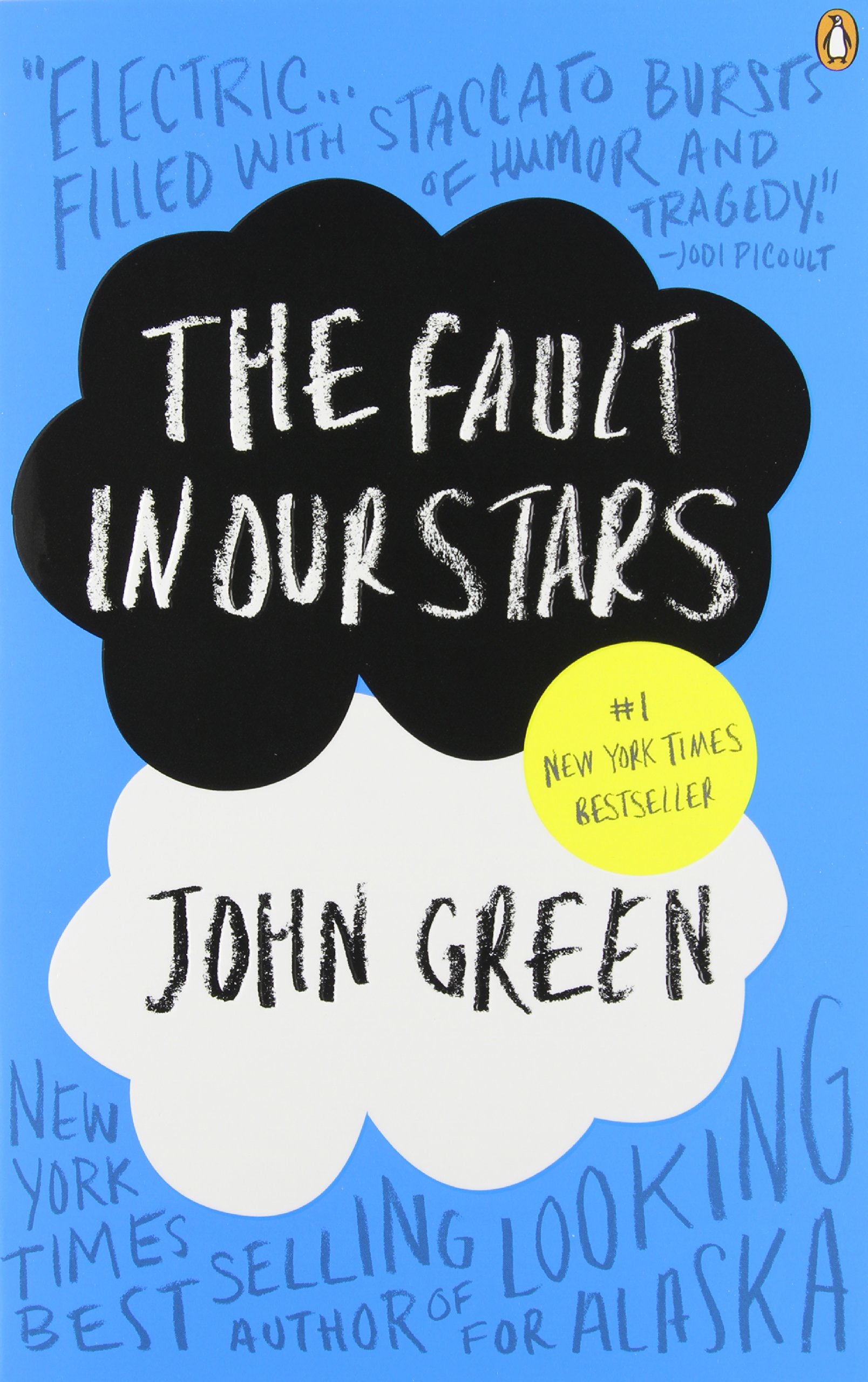Book cover to 'The Fault in Our Stars'