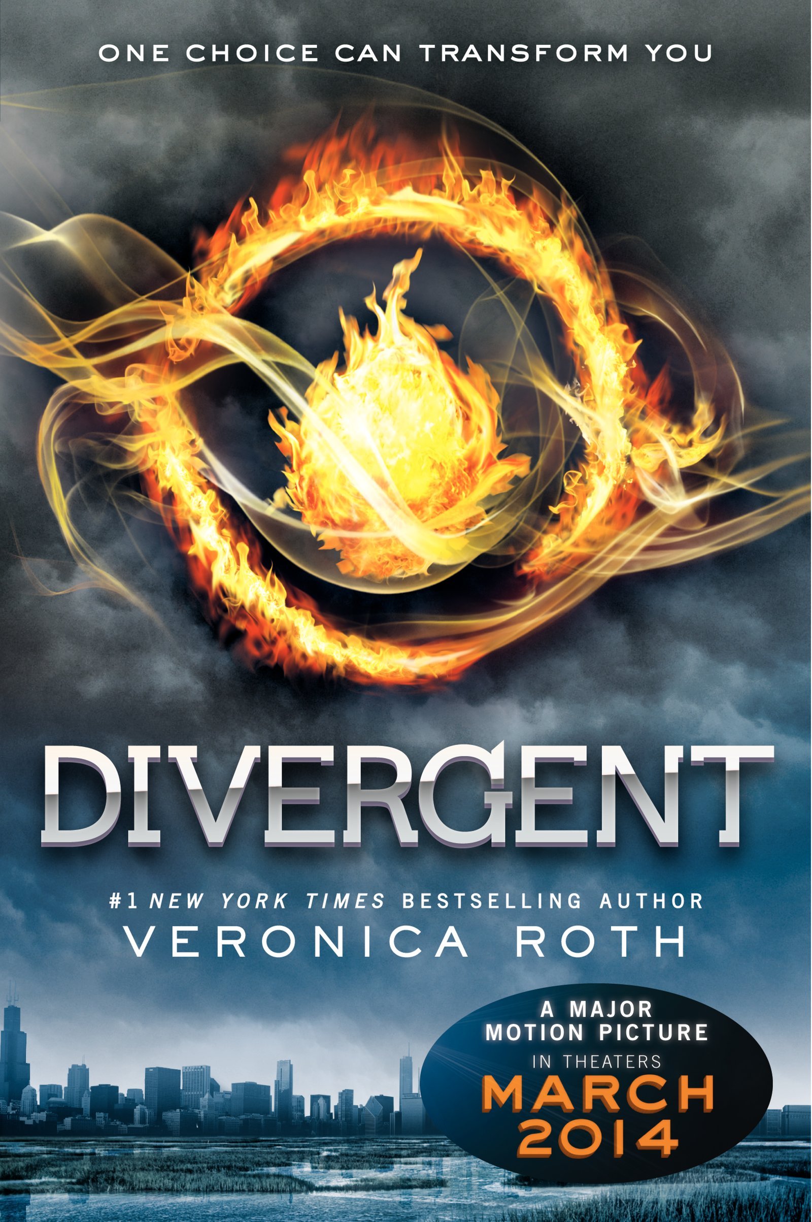 Book cover to 'Divergent'