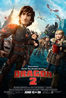 Movie poster to 'How to Train Your Dragon 2'